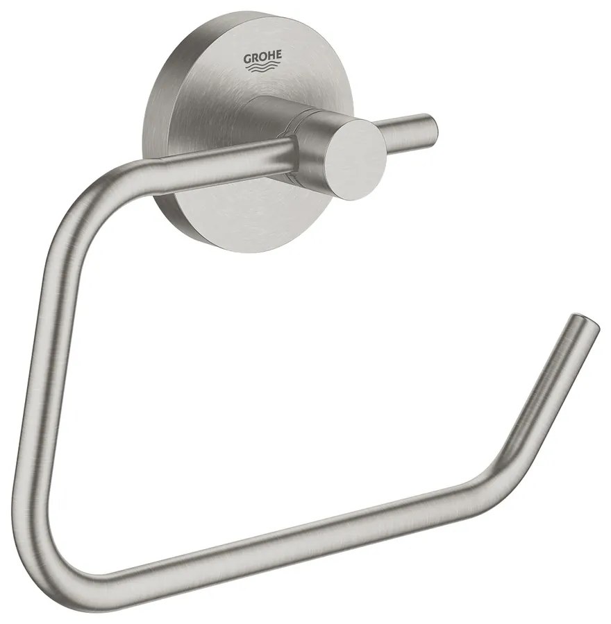 Suport hartie igienica Grohe Essentials crom periat Supersteel