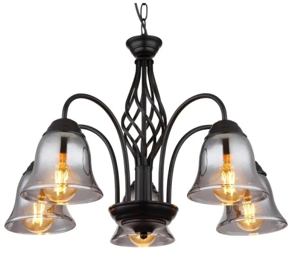 Lustră pe lanț GONNY 5xE27/60W/230V Globo 60298-5H