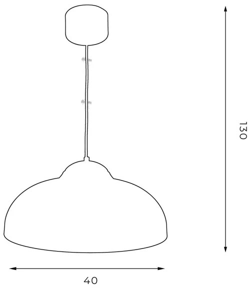 Lustră pe cablu BASCA 1xE27/60W/230V