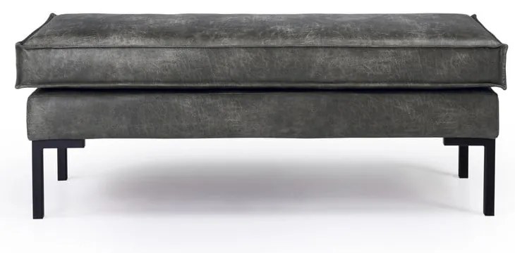 Taburet gri din imitație de piele Rate - Scandic