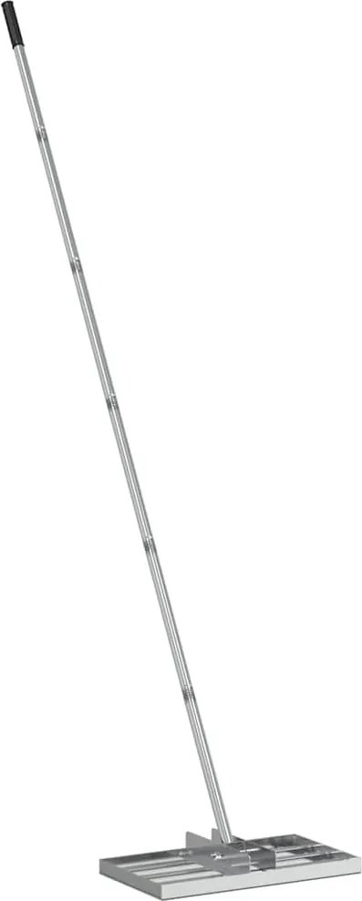 vidaXL Greblă de grădină Argintiu 45 x 25 x 200 cm Oţel inoxidabil
