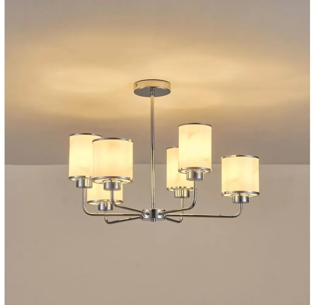 Lustră pe tijă 6xE27/60W/230V