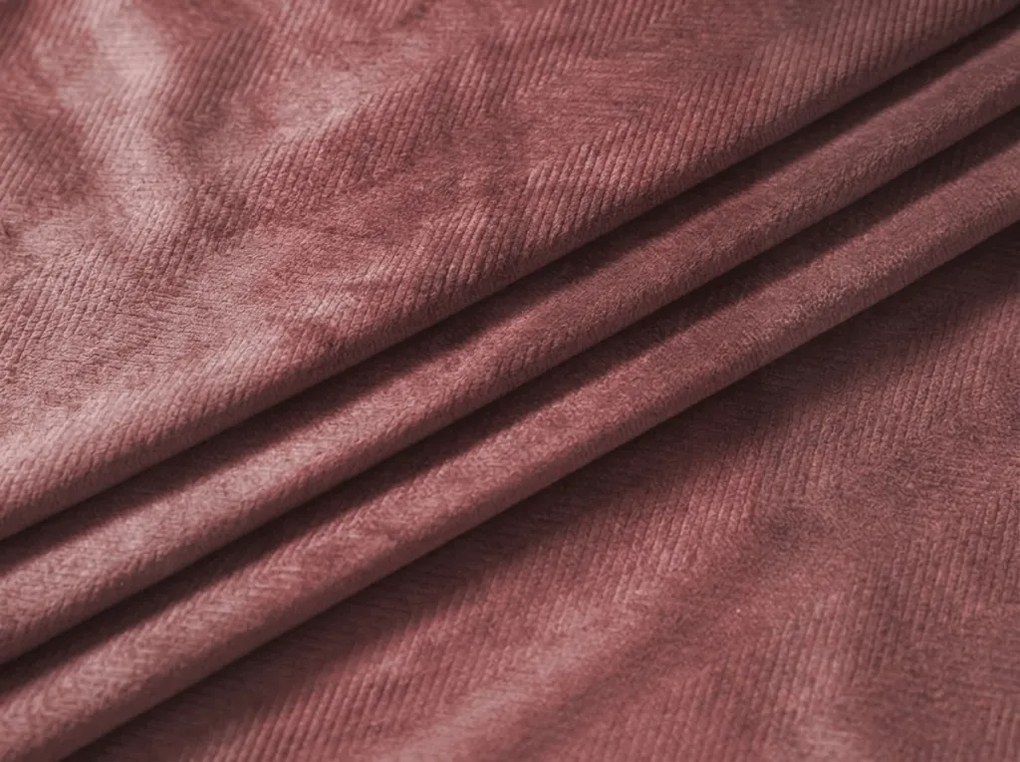 Draperie opaca ELVIO VELVET 140x250 cm, roz vechi. Agatat: Inele metalice