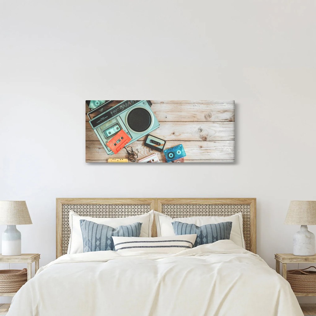 Tablou - Radio retro (120x50 cm)