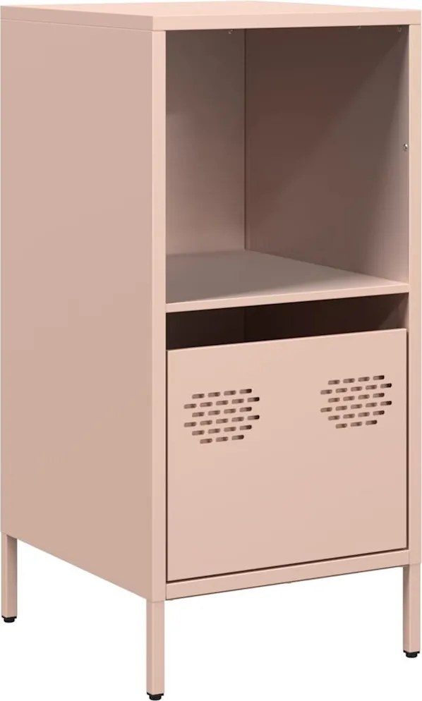 vidaXL Dulap, roz, 35x39x73,5 cm, oțel laminat la rece