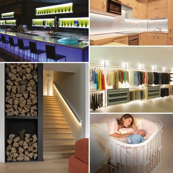 Bandă LED dimabilă cu senzor de mișcare 2m LED/4,8W/12/230V