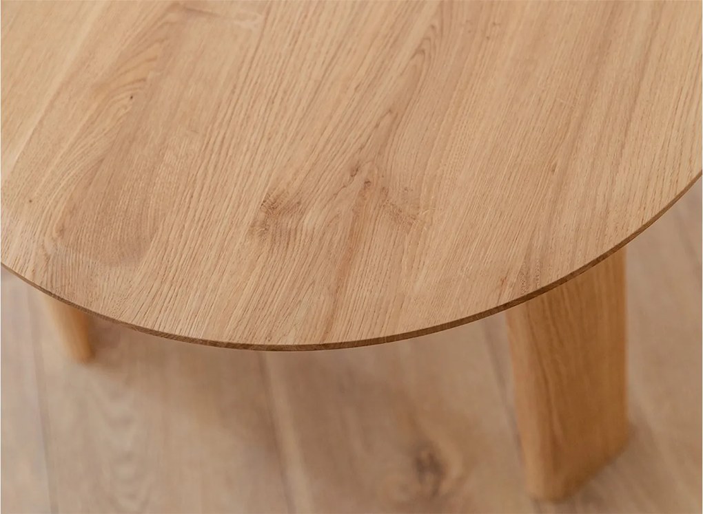 Măsuță lemn masiv rotundă Monte Ø71×34 cm