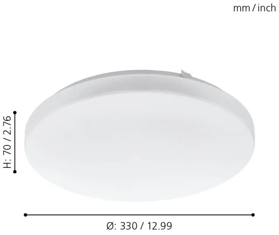 Eglo 97872 - LED Plafonieră FRANIA LED/14,6W/230V