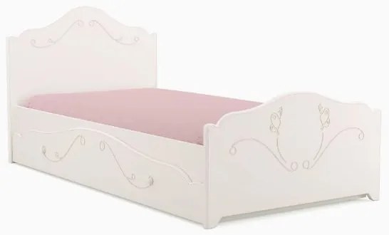 Sertar alb pentru pat de 90 x 200 cm alb Sweet