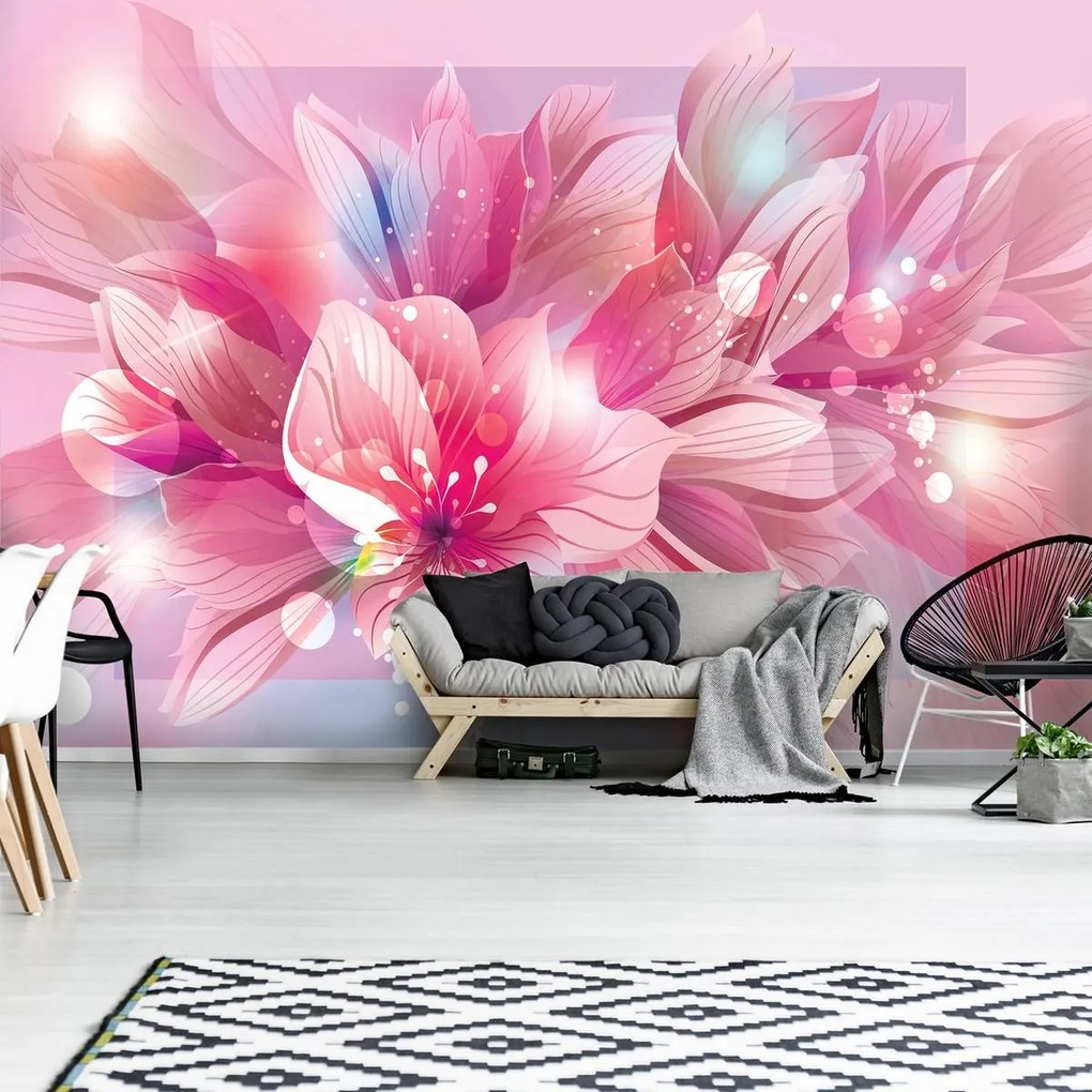 Fototapet - Arta florală - abstract (152,5x104 cm)