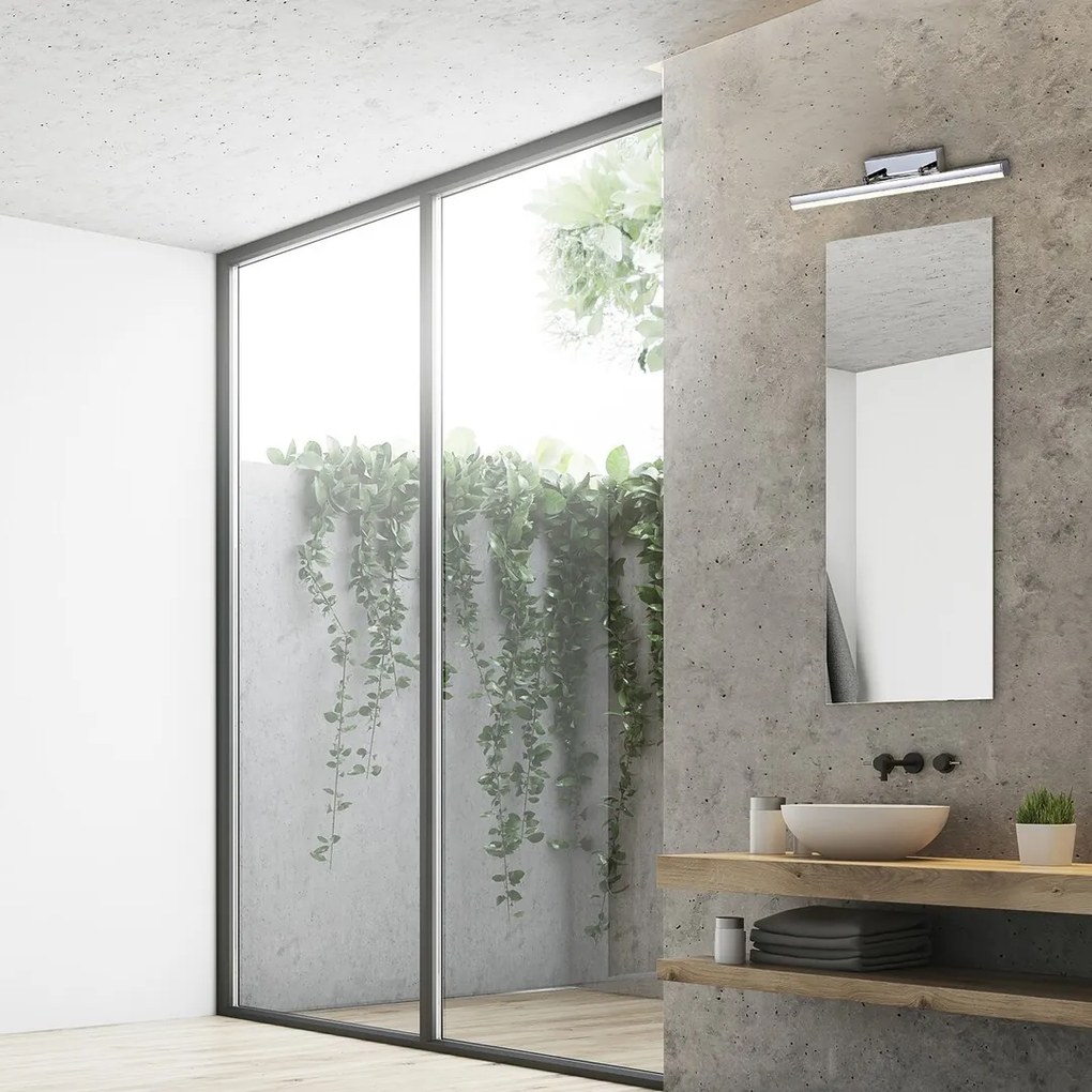 Aplica de perete LED pentru oglinda baie IP44 Silas 18W crom 5727 RX