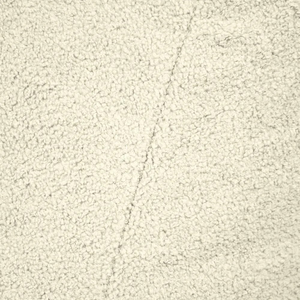 Fotoliu bean bag crem cu tapițerie din țesătură bouclé Lounge 100 – SLOWDOWN