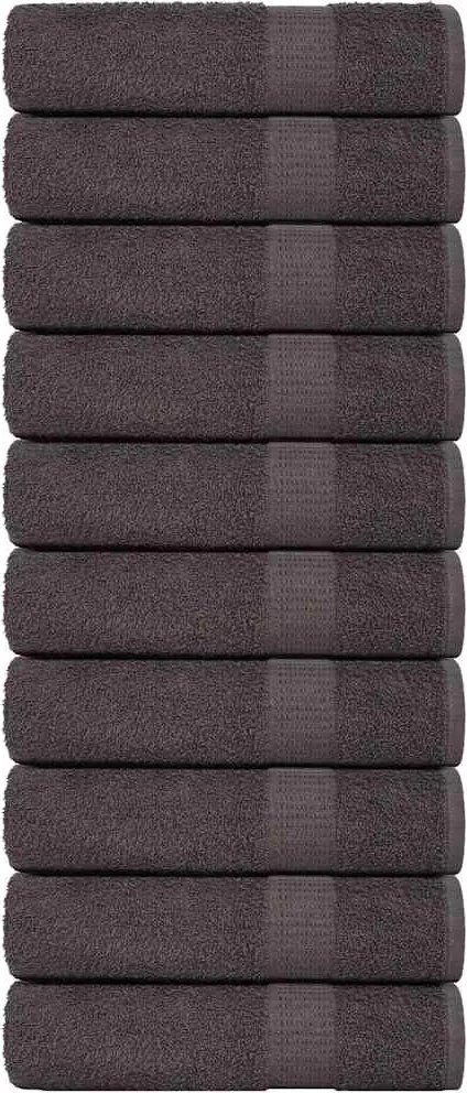 vidaXL Prosoape de duș, FROGN, 10 buc., antracit, 70x140 cm, 360 g/m²