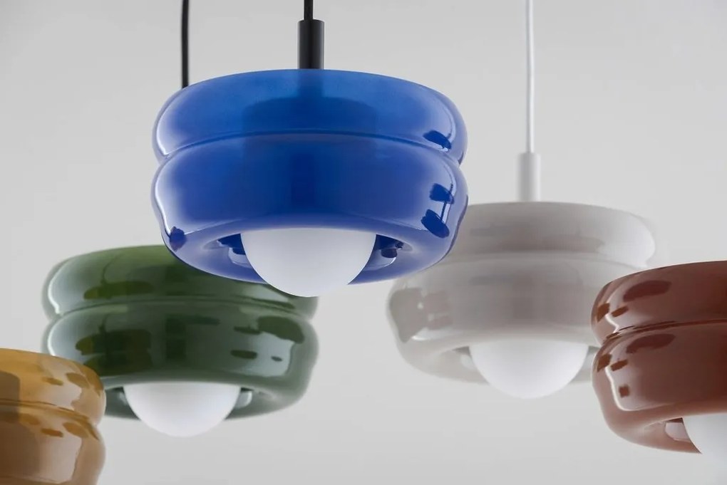 Pendul modern, Living, Hol, Scara, Sticla, Cobalt, TEVO