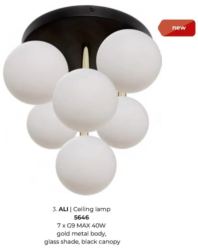 Plafoniera design modern Ali 7L