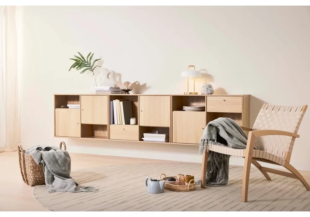 Comodă joasă cu aspect de stejar 267x61 cm Mistral - Hammel Furniture