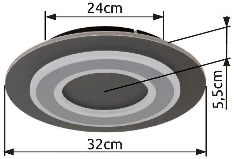Plafoniera LED design decorativ JAYDEN D-32cm