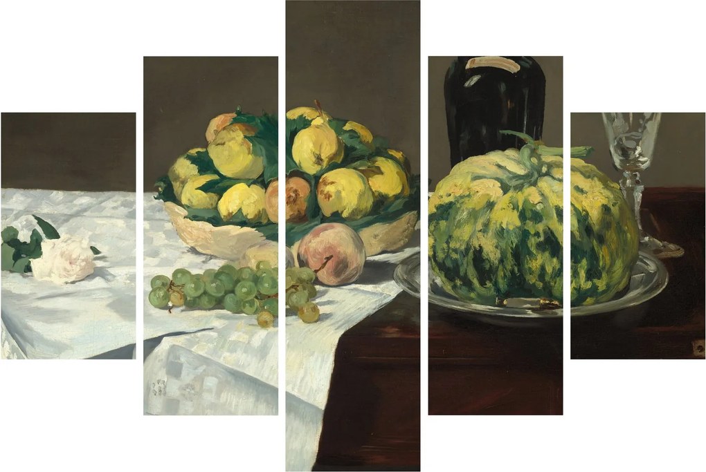 Tablou - Edouard Manet, Still Life with Melon and Peaches, reproducere (150x105 cm)
