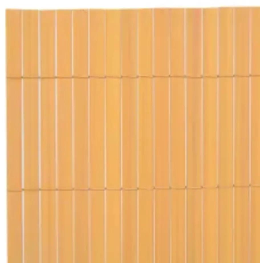 Gard pentru gradina cu 2 fete, galben, 110x500 cm 1, Galben, 110 x 500 cm