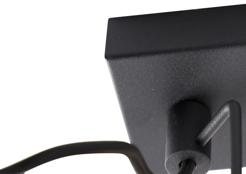 Spot inteligent negru cu 3 lumini inclusiv Wifi GU10 - Suplux