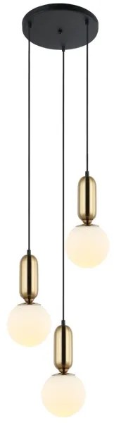 Lustră pe cablu ALDEVA 3xE27/40W/230V ITALUX PND-02340-3S-BRO