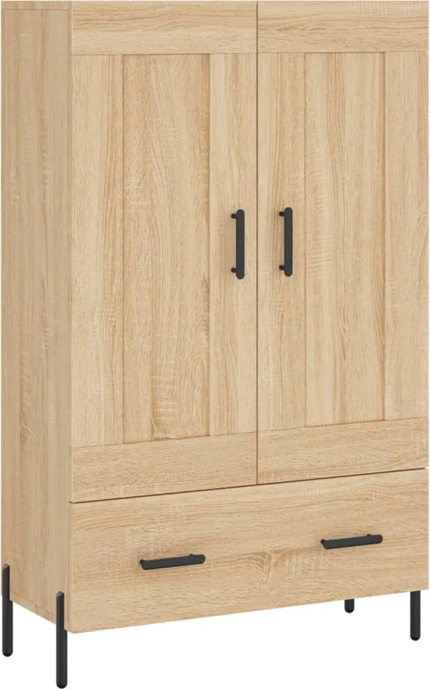 vidaXL Dulap înalt, stejar Sonoma, 69,5x31x115 cm, lemn prelucrat