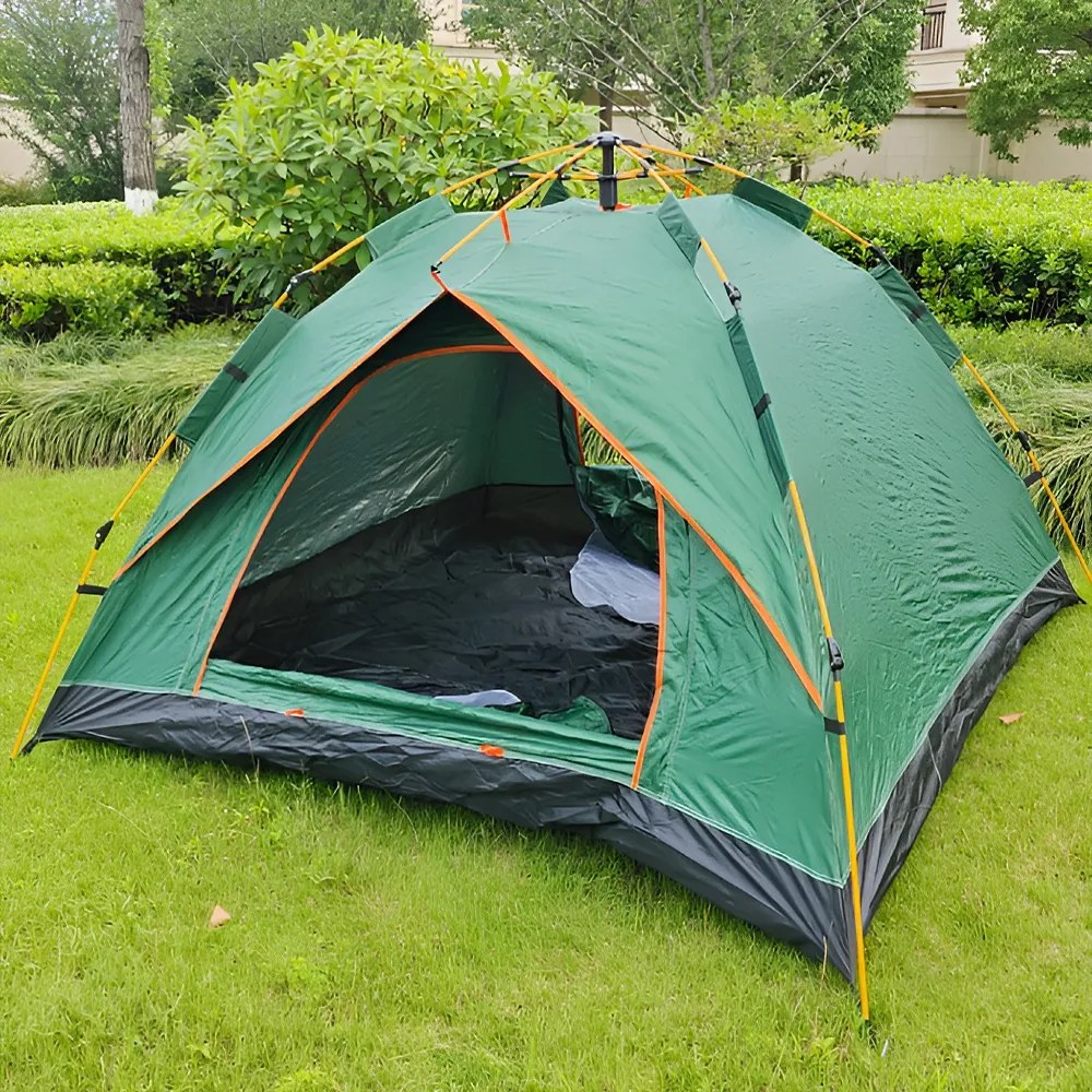 Cort pentru 3 persoane 2x2x1,35m, verde