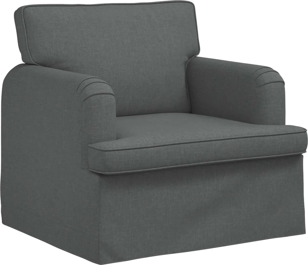 vidaXL Canapea Gri închis 84 x 80 x 85 cm țesătură