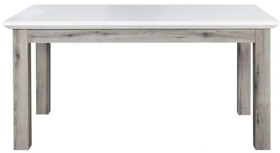 Masa Fiona, Extensibila, Alb Si Gri Argintiu, 160/210 x 90 x 78 Cm