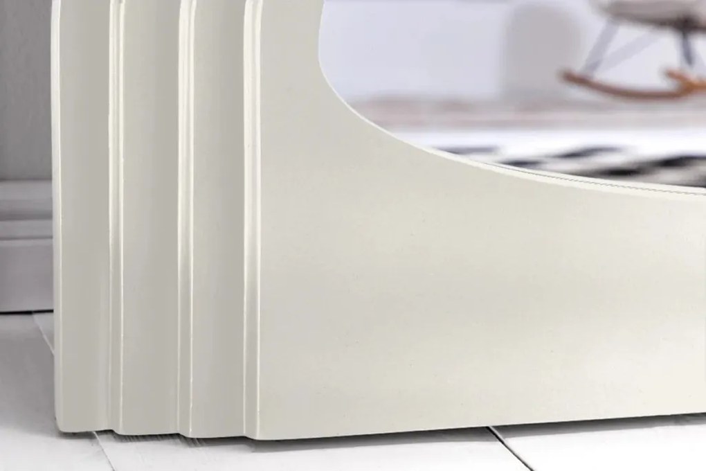 Oglinda de perete design modern Wave 160cm, alb A-45941 VC