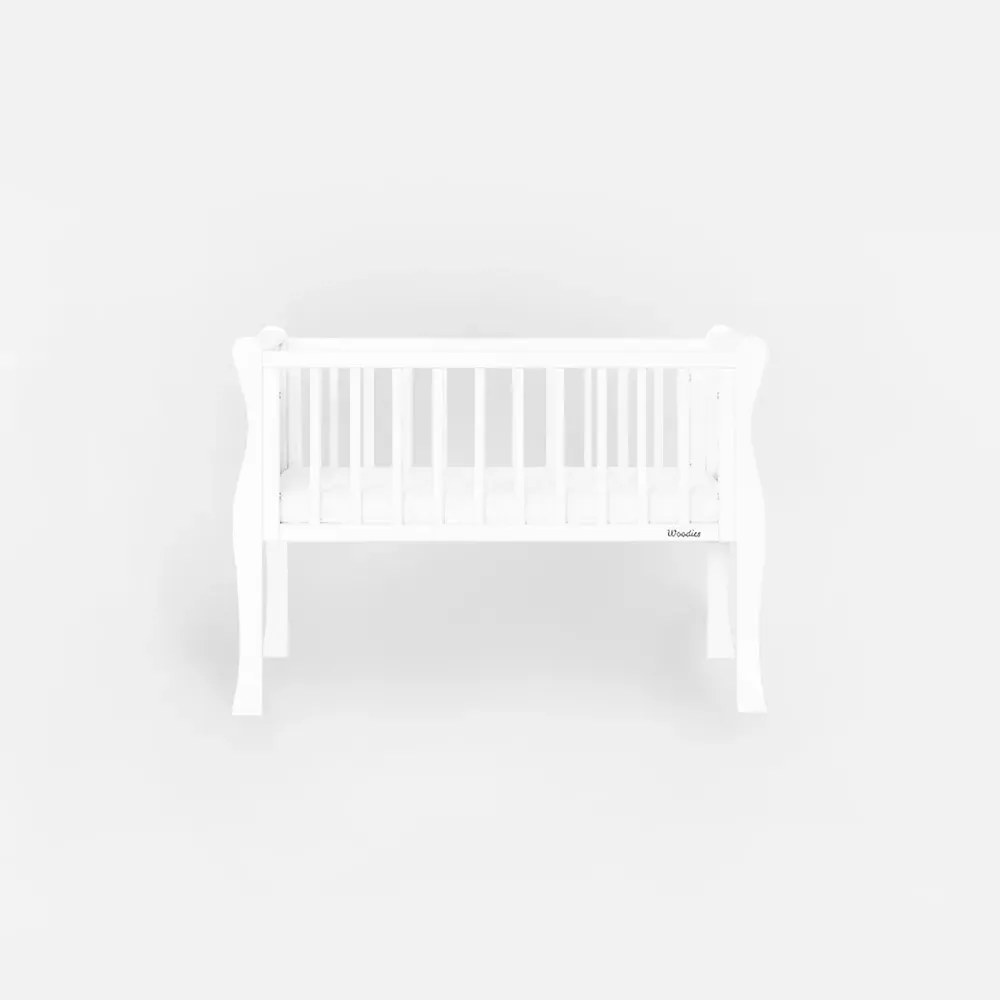Patut mic, co-sleeping din lemn, Noble Alb 90 x 40 cm