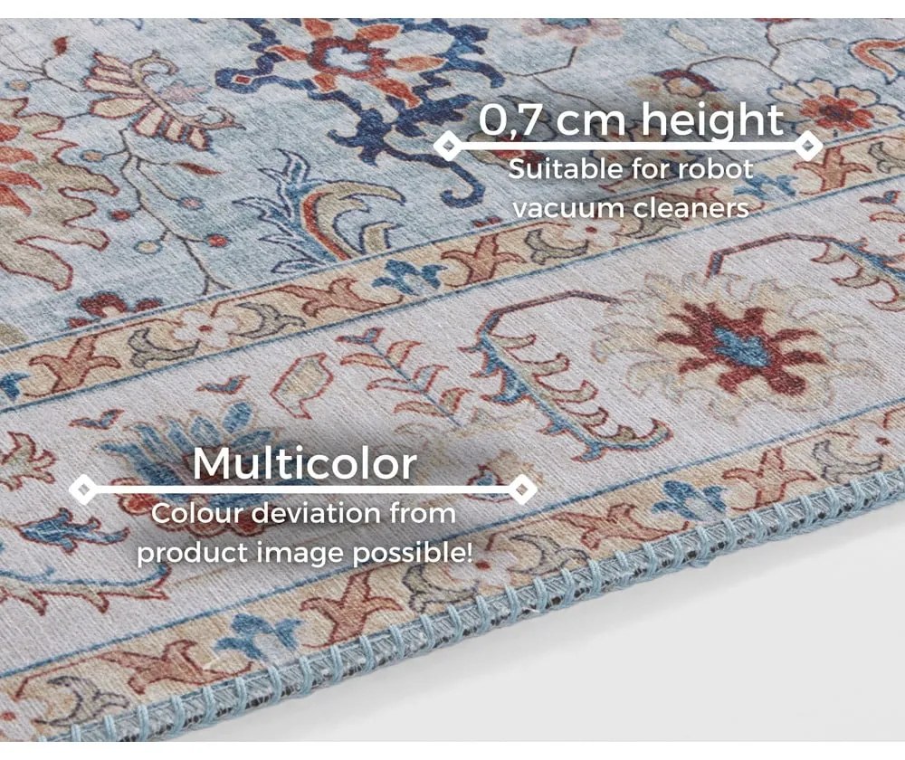 Covor Nouristan Vivana, 160 x 230 cm, albastru - bej