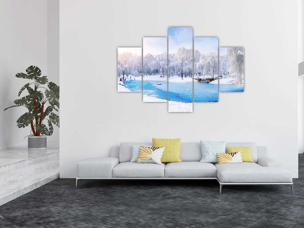 Tablou - Lac de gheață (150x105 cm)