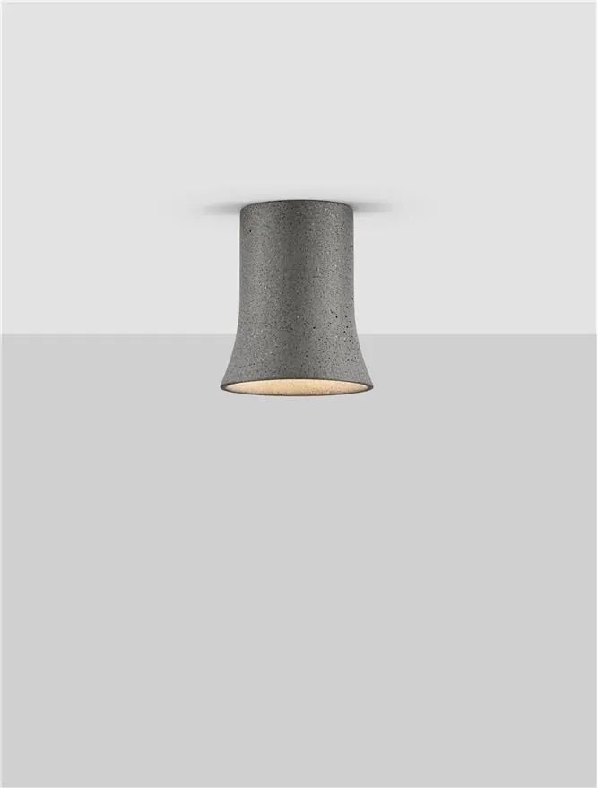 Spot aplicat design decorativ Ciment, AKU negru