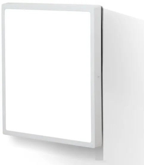 Plafoniera LED moderna design slim Lero 60x60cm alba