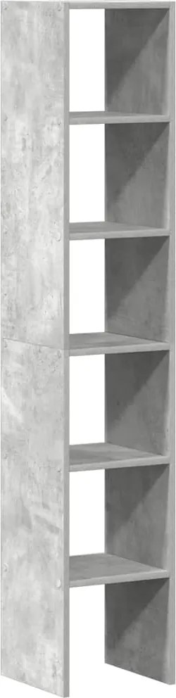 vidaXL Biblioteci 2 buc. stivuibile Gri Beton Lemn prelucrat