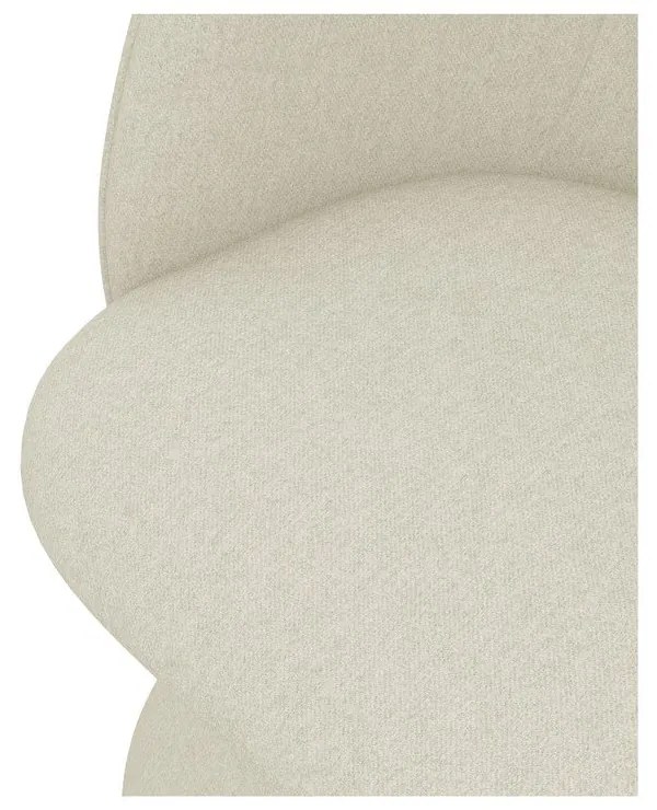 Scaun de sufragerie crem tapițat Maia – Makamii