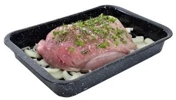 Tavă smălțuită Orion, 39,5 x 33,5 x 4,5 cm, M