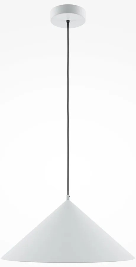 Lustra/Pendul metalic Basic D-35cm alb