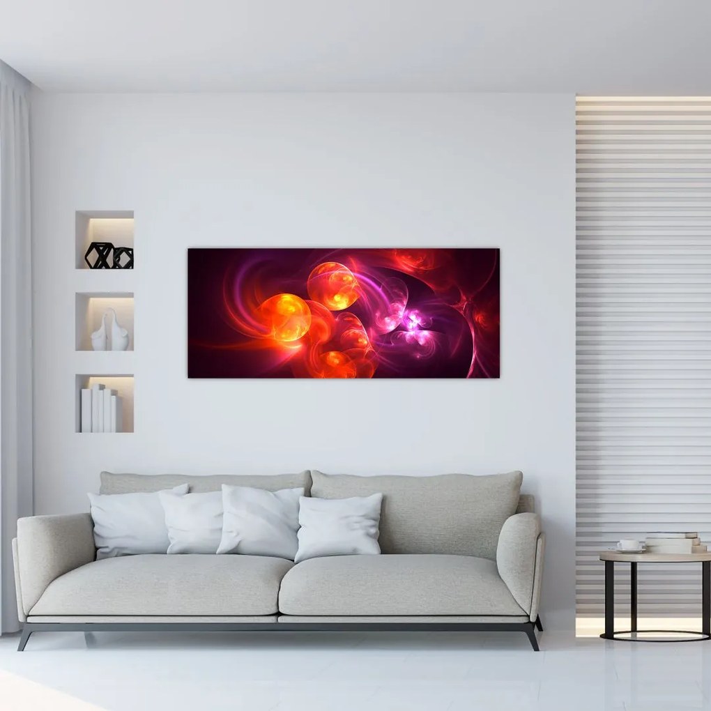 Tablou cu abstracțiune modernă (120x50 cm), în 40 de alte dimensiuni noi