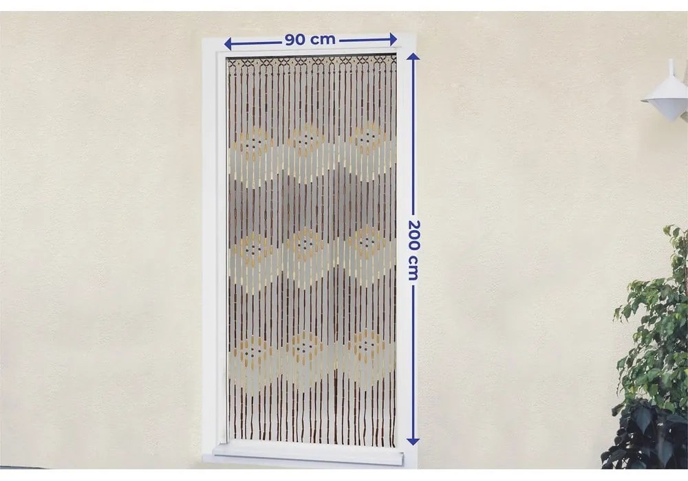 Perdea de ușă din bambus 200x90 cm - Maximex