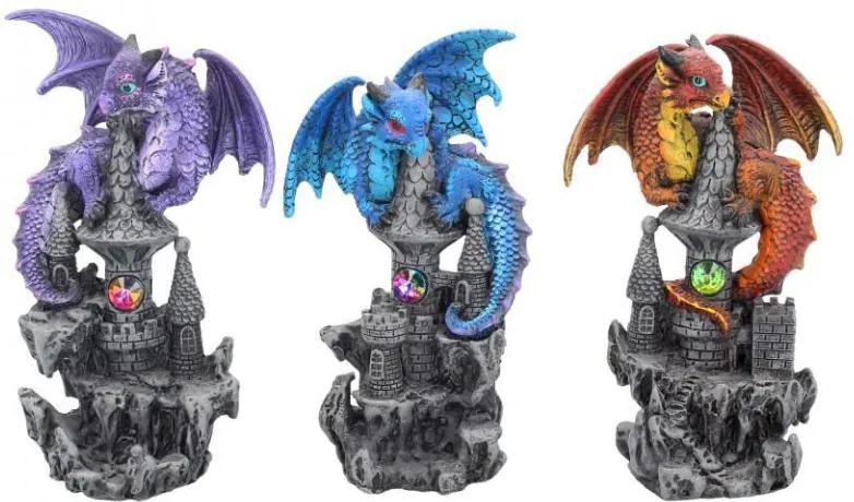Set 3 statuete dragoni Protectorii cetatii 5.5 cm