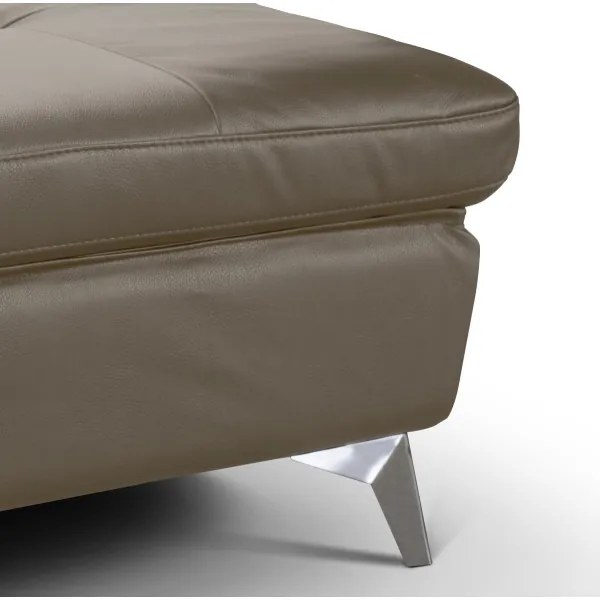 Taburet din piele SALERNO II 66x100 cm maro