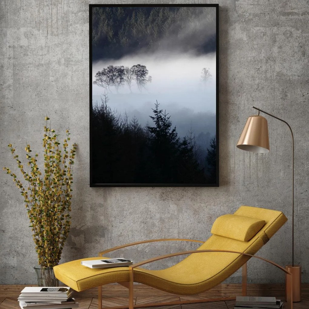 Poster - Păduea în ceață (A4)