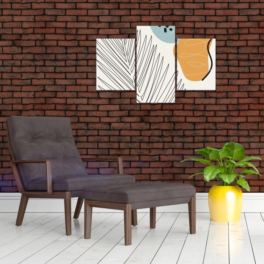 Tablou - Ilustrație de frunze (90x60 cm)