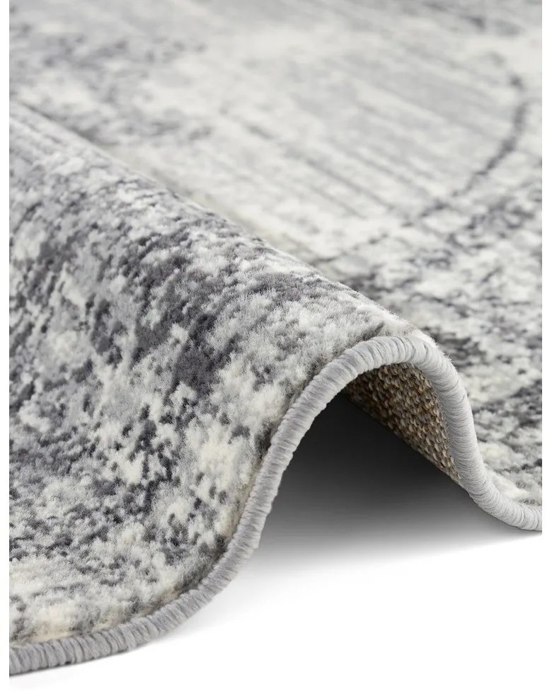 Covor gri-crem rotund ø 120 cm Gloria Lydia – Hanse Home