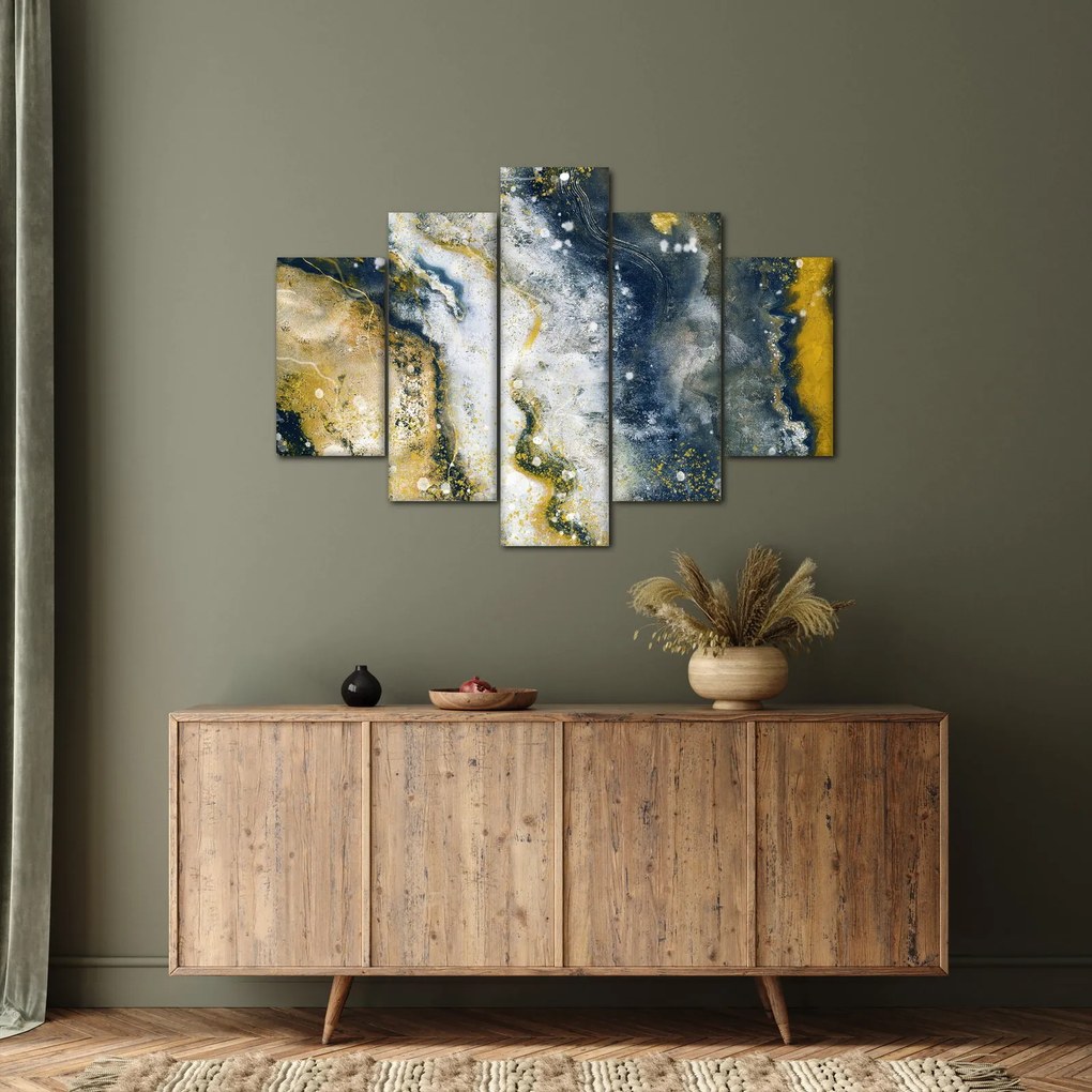 Tablou - Abstract auriu (150x105 cm)