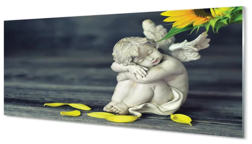 Tablouri acrilice Adormit înger de floarea-soarelui