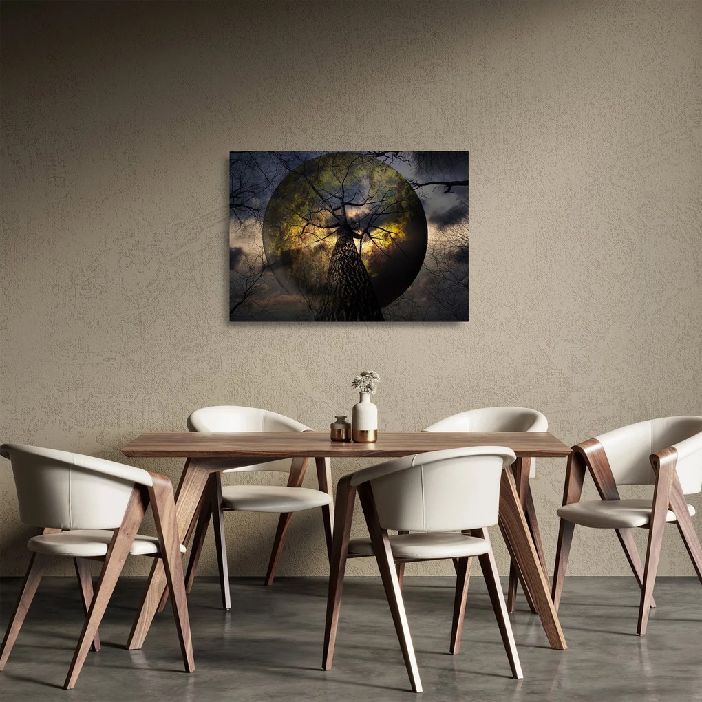 Tablou pe sticlă - Cerul enigmatic (70x50 cm)