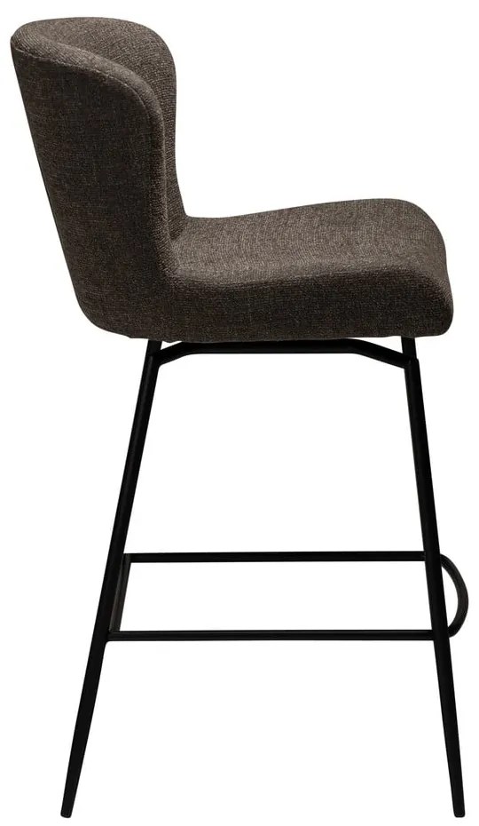 Scaun de bar maro tapițat (înălțime șezut 67,5 cm) Glam – DAN-FORM Denmark